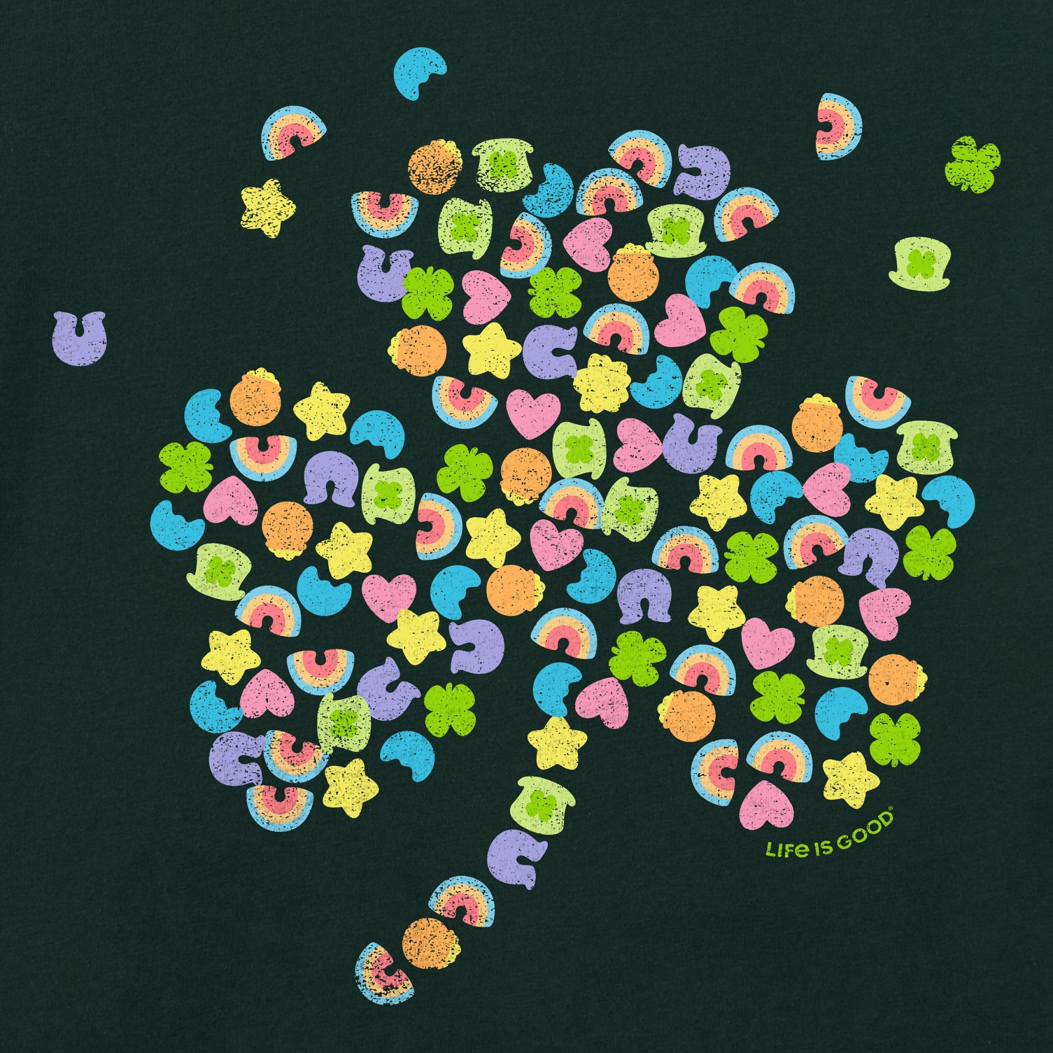 Women's Charmed Clover Long Sleeve Crusher Tee