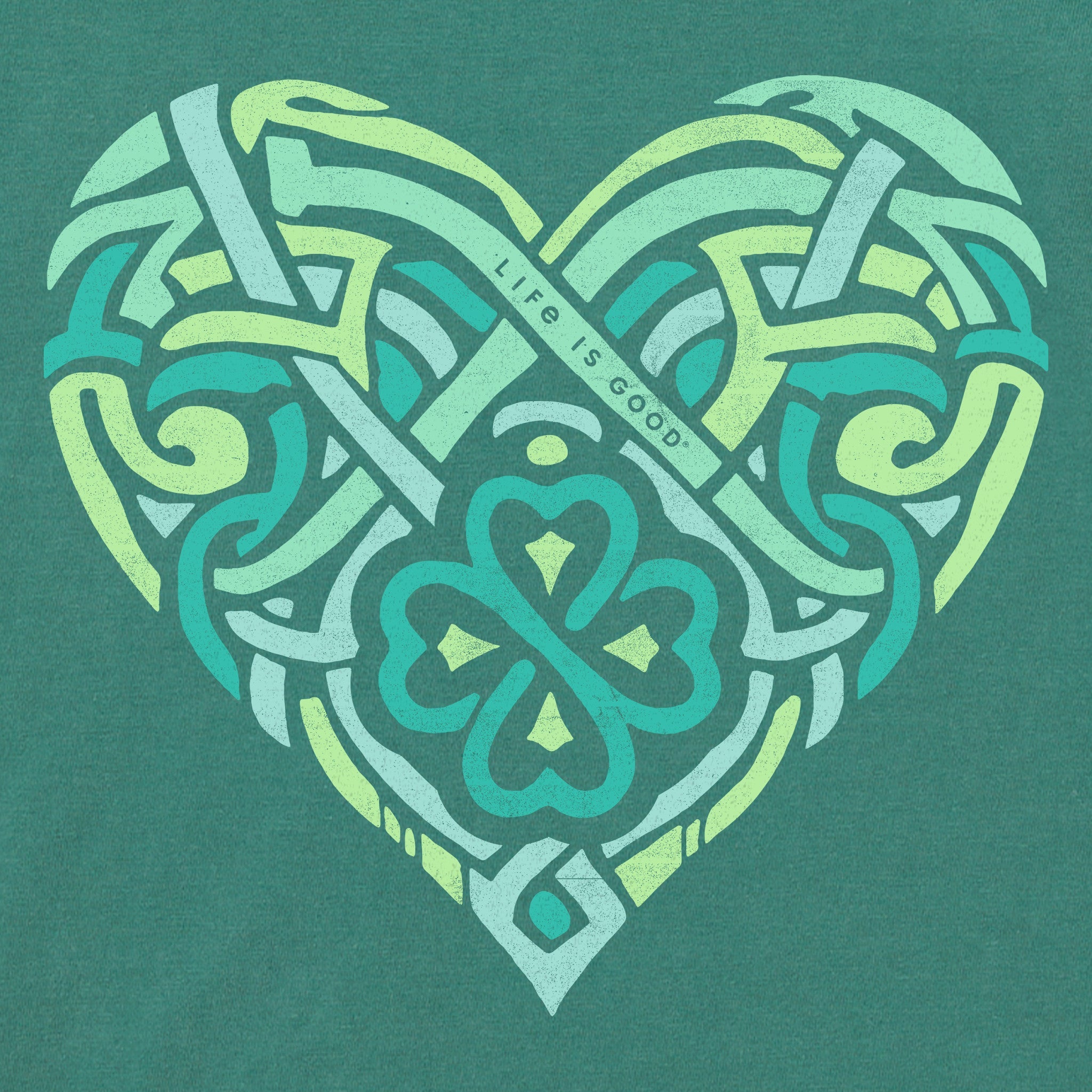 Women's Celtic Heart Long Sleeve Crusher Boxy Tee