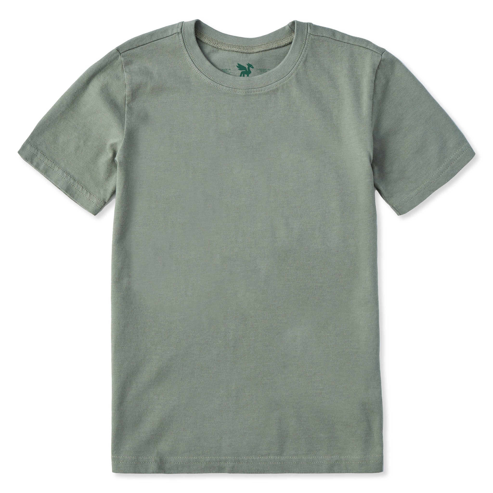 Kids Solid Short Sleeve Crusher Tee