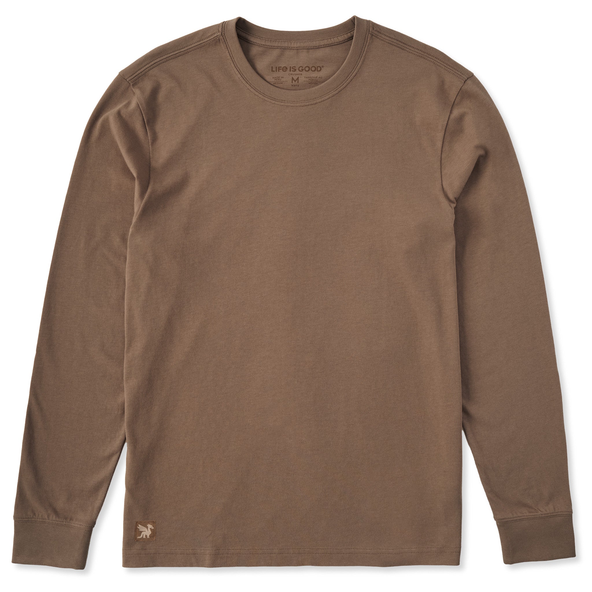 Men's Solid Long Sleeve Tee