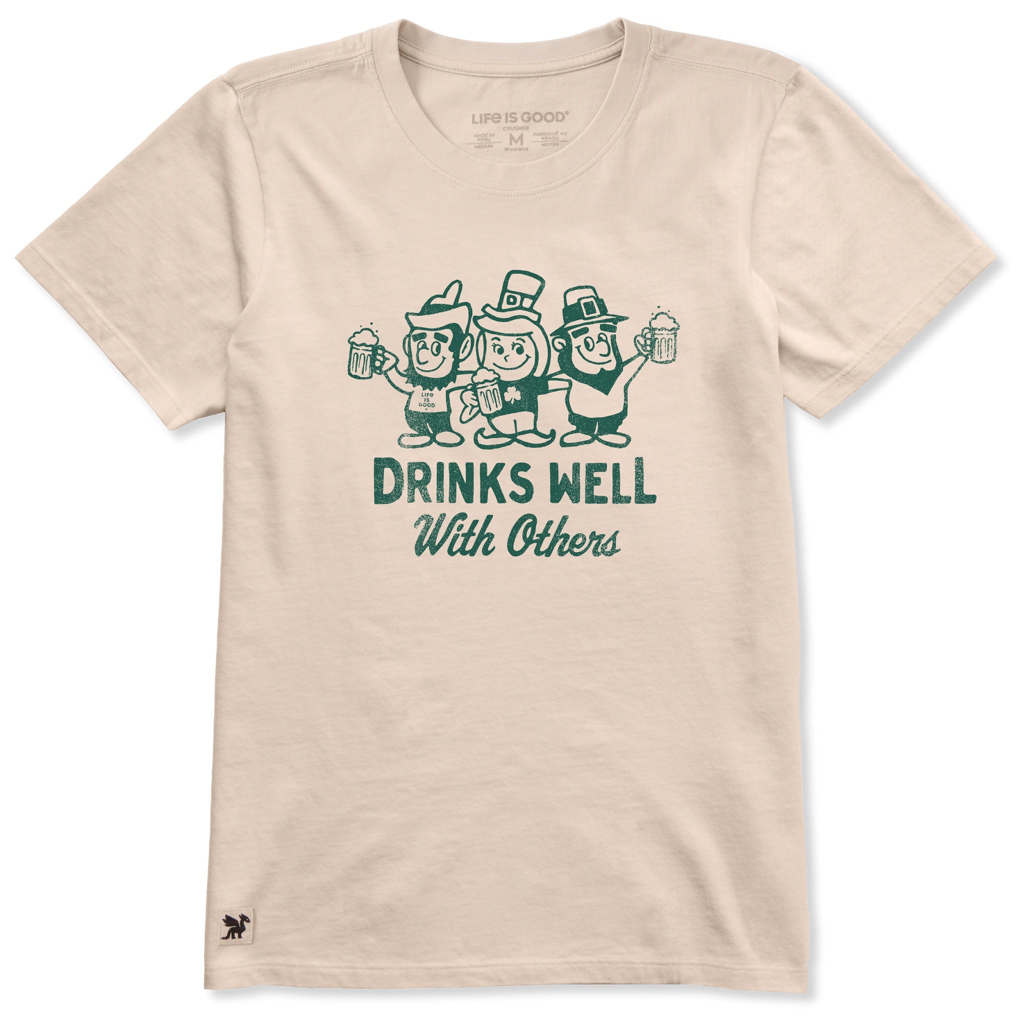 Women's Drinks Well Leprechauns Short Sleeve Crusher Tee