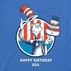 Kids Cat in the Hat USA Cake Short Sleeve Crusher Tee