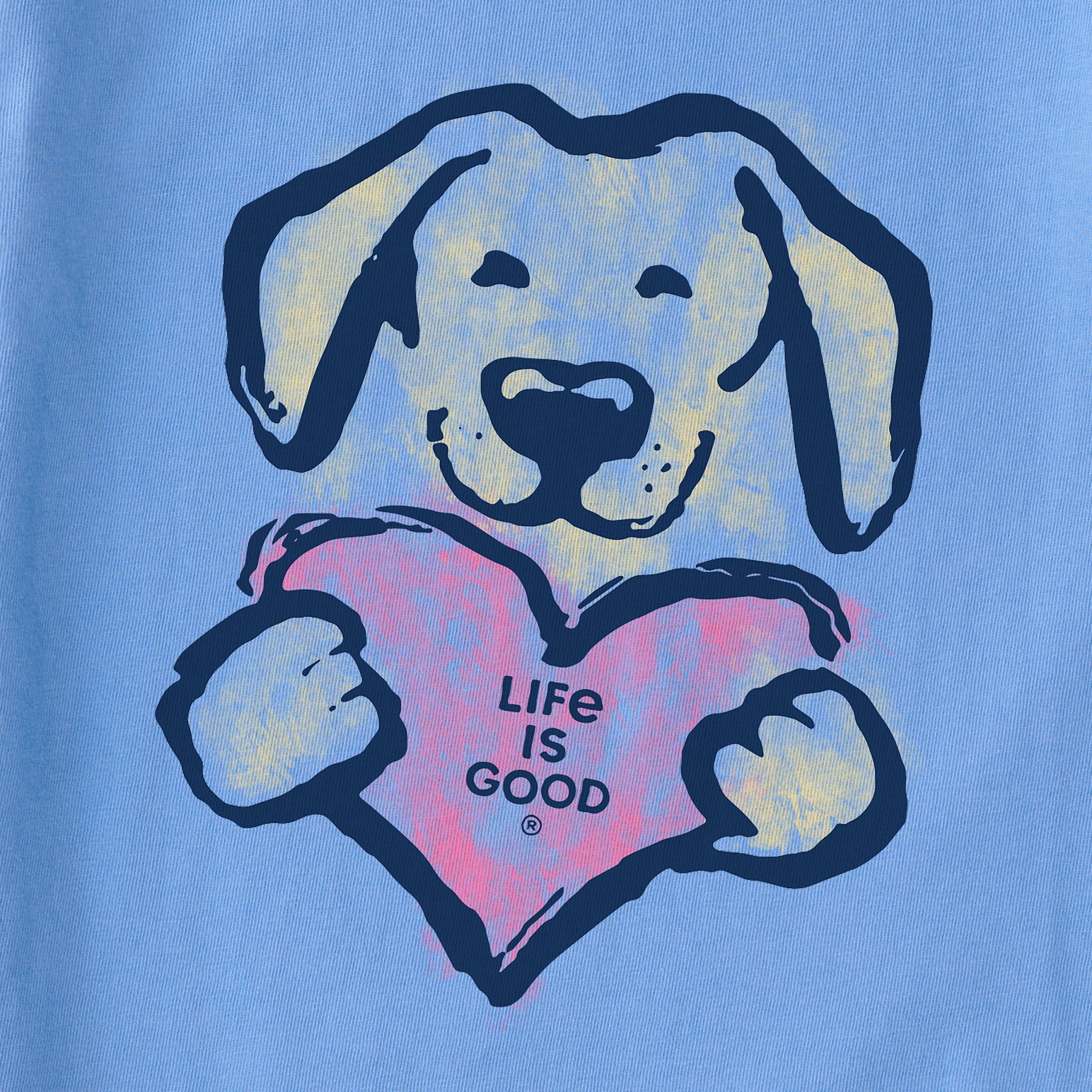 Kids Love Puppy Short Sleeve Crusher Tee