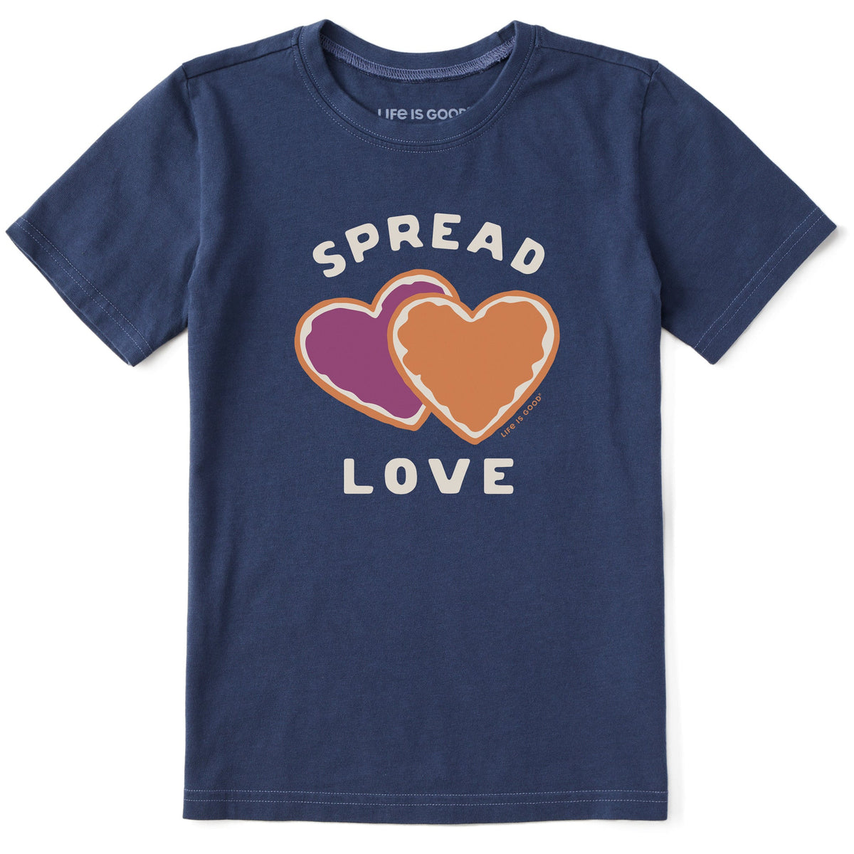 Kids Spread Love PB&J Short Sleeve Crusher Tee