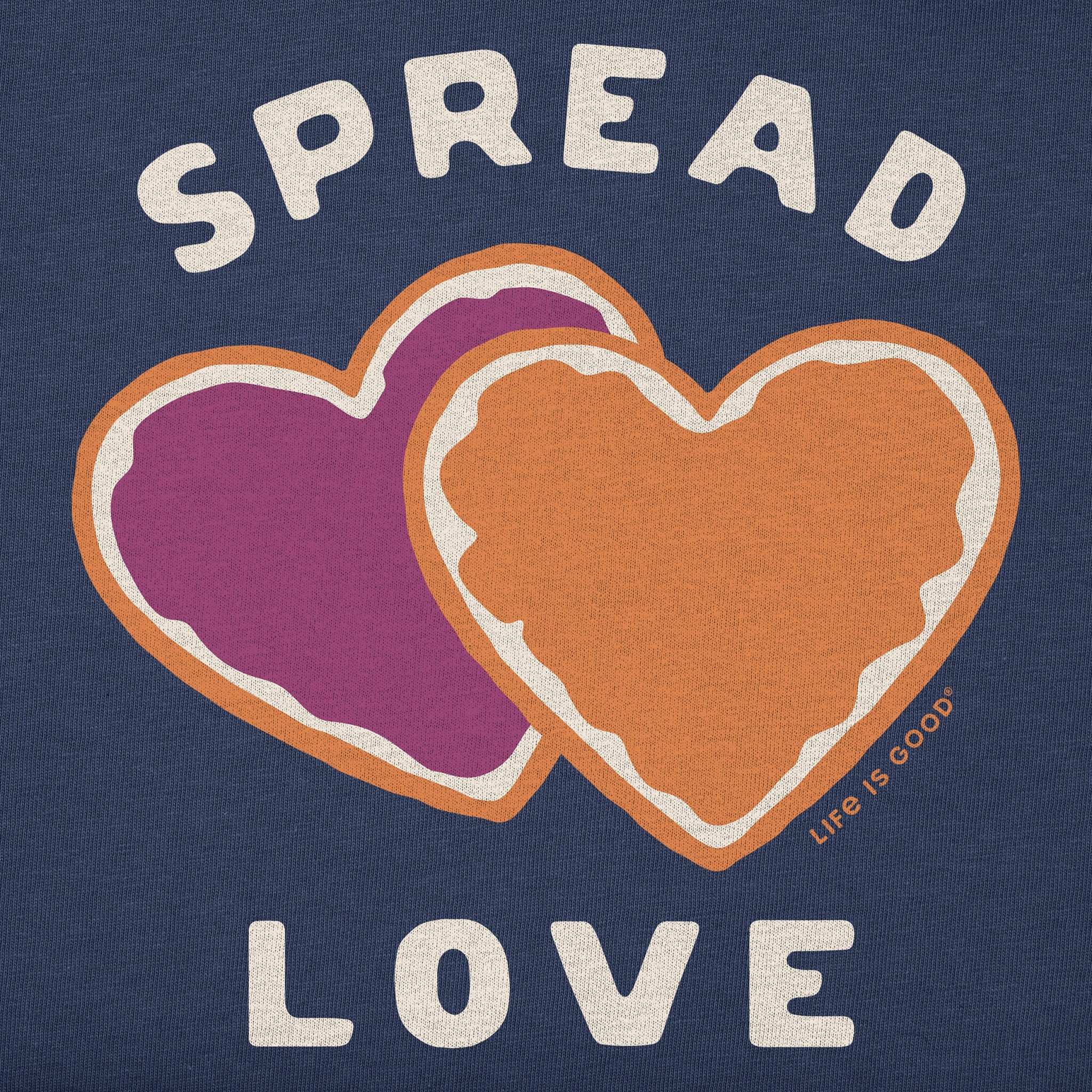 Kids Spread Love PB&J Short Sleeve Crusher Tee