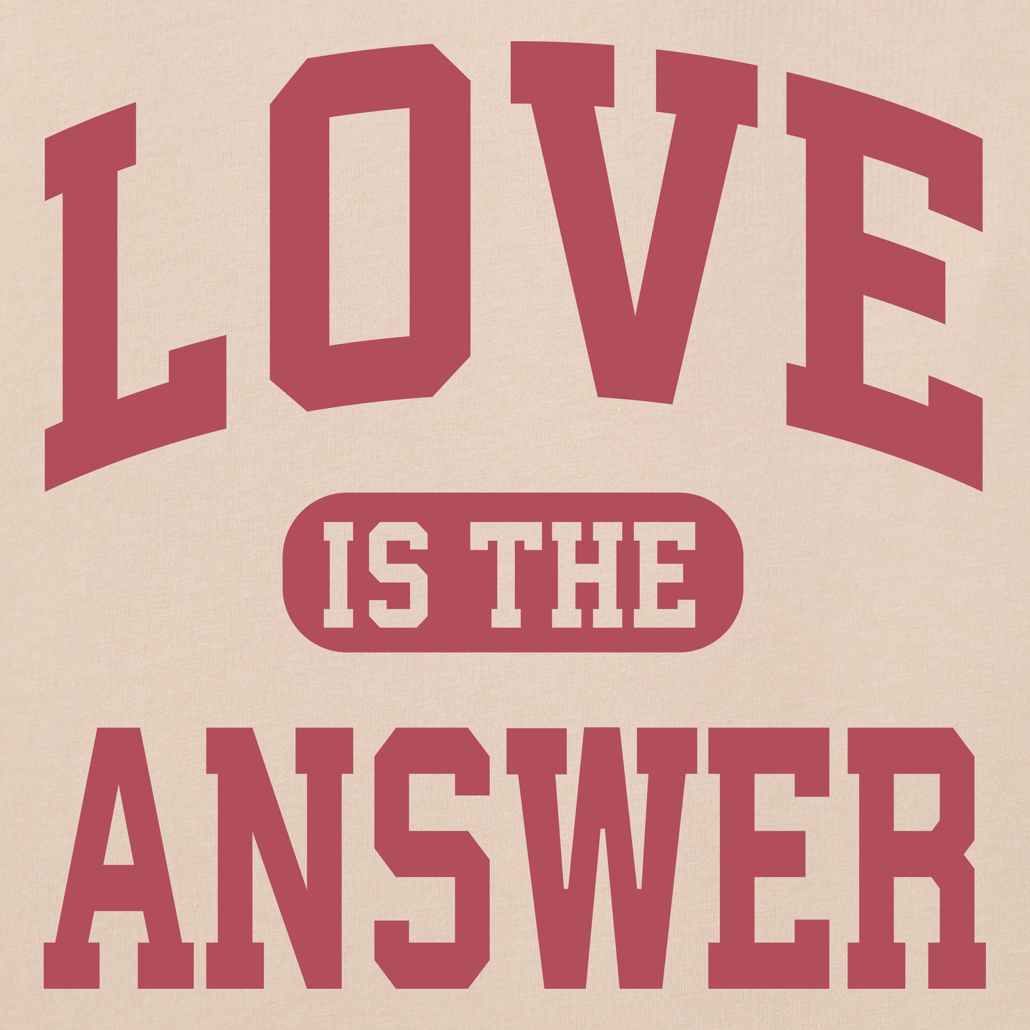 Men's Love is the Answer Arch Short Sleeve Crusher Tee