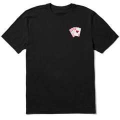 Men's Lovely Deck of Cards Short Sleeve Crusher Tee