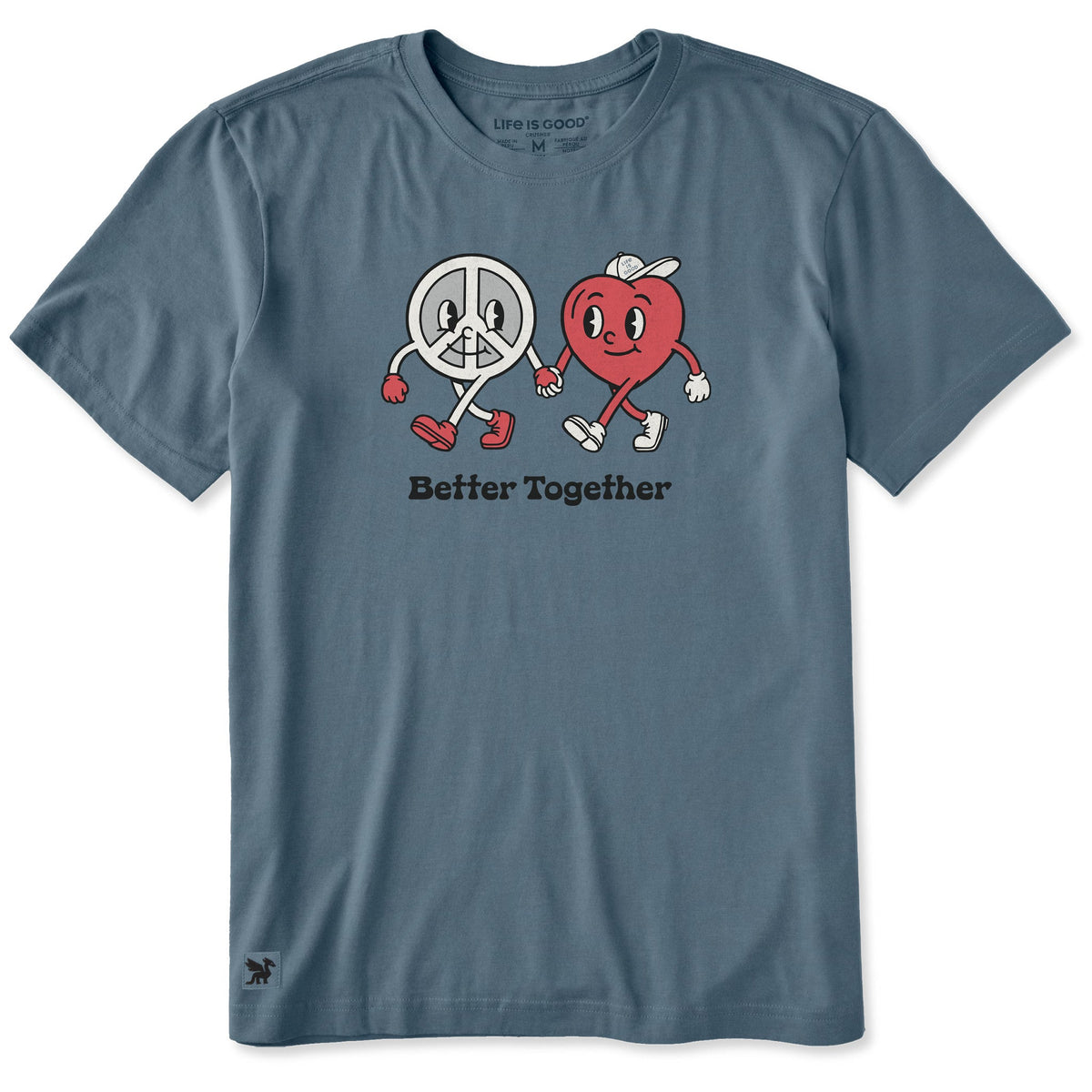 Men's Peace Love Better Together Short Sleeve Crusher Tee