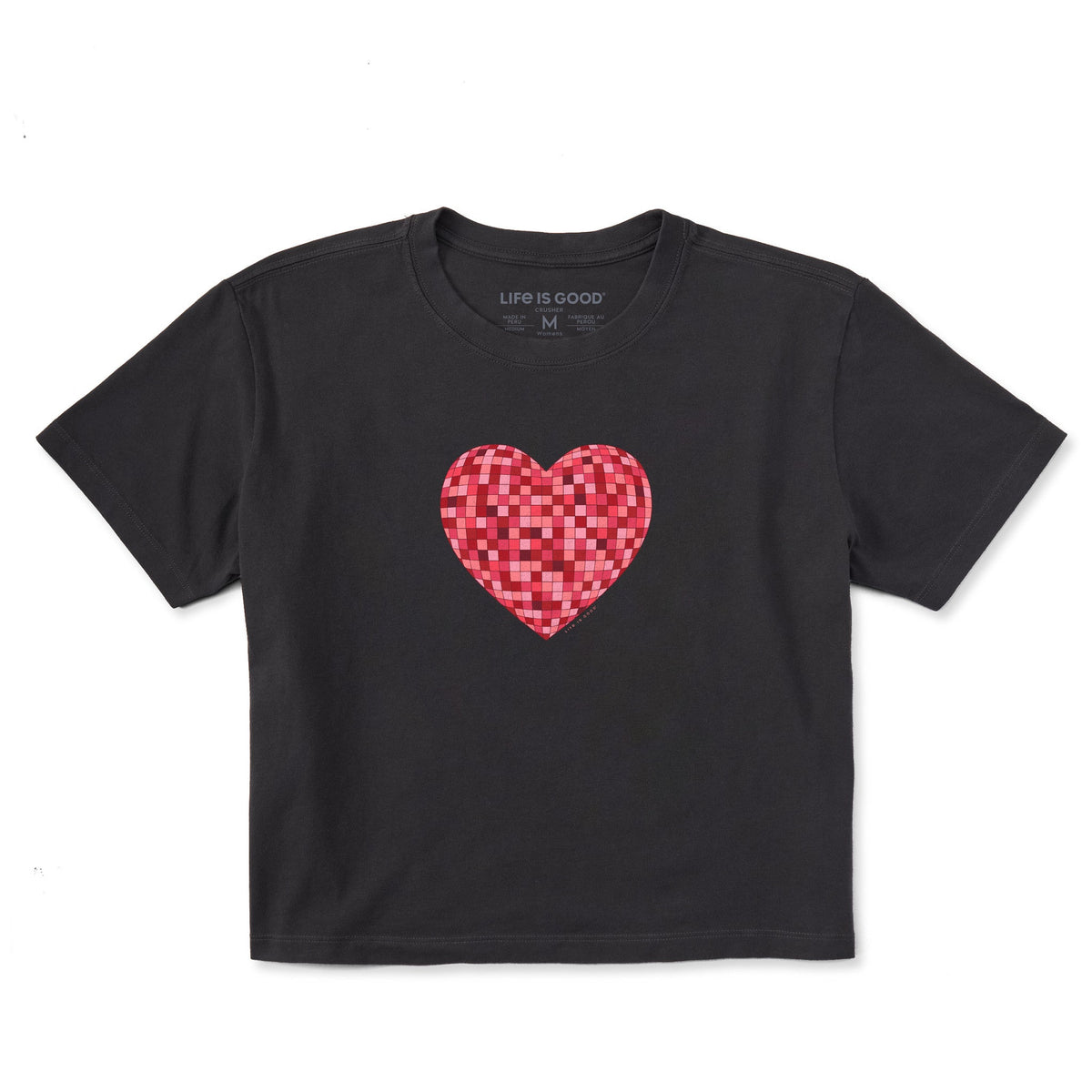 Women's Left my Heart at the Disco Short Sleeve Crusher Boxy Tee