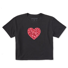 Women's Left my Heart at the Disco Short Sleeve Crusher Boxy Tee