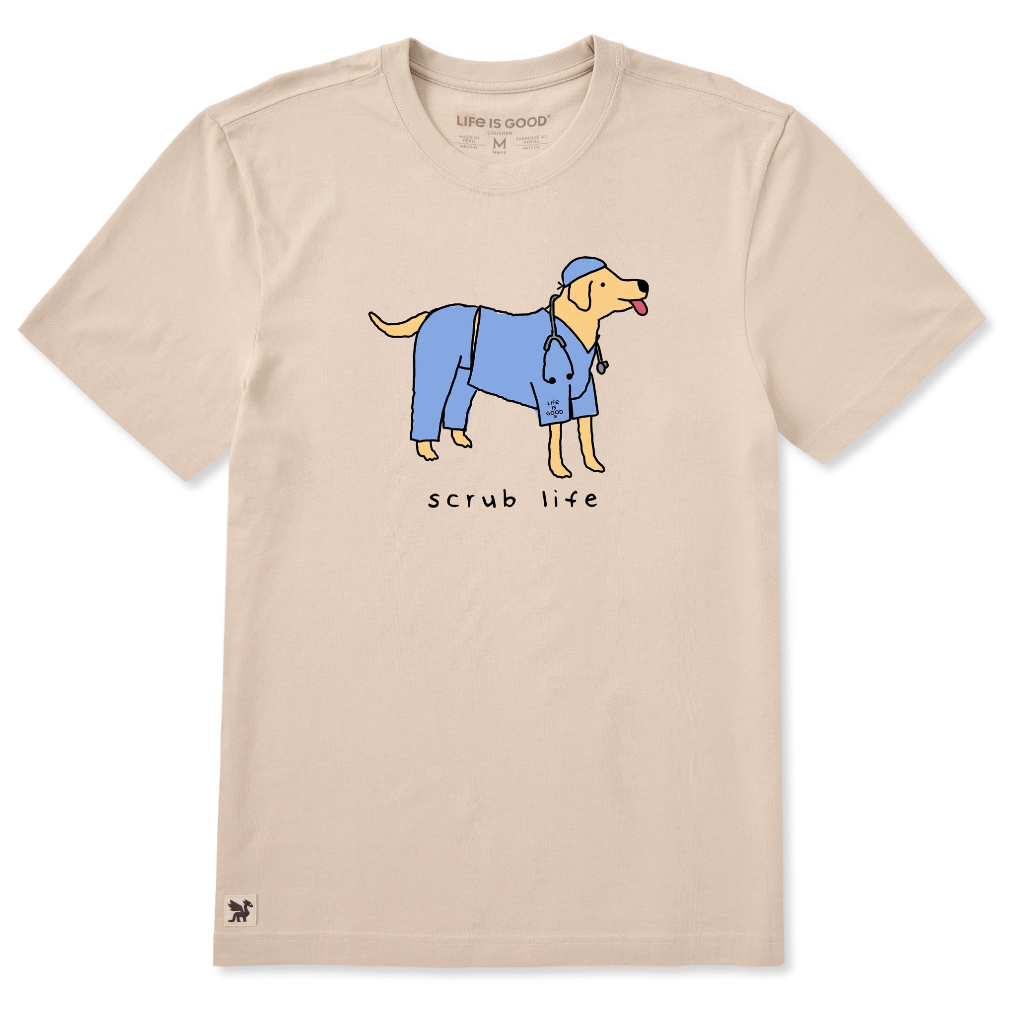 Men's Scrub Life Dog Short Sleeve Crusher Tee