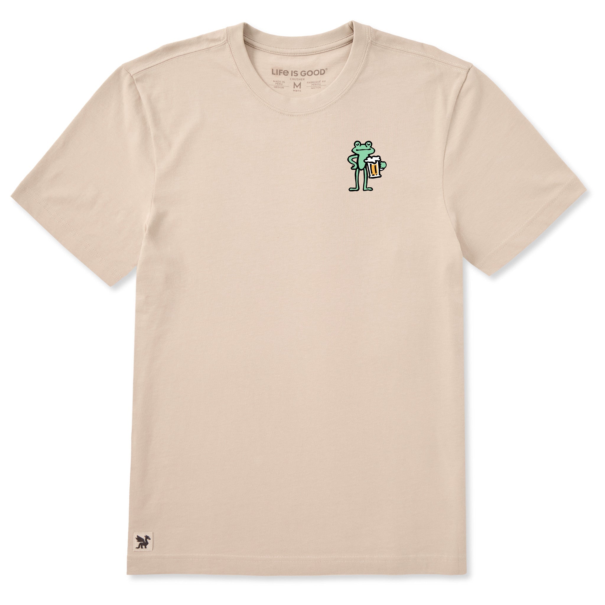 Men's Frog with Beer Short Sleeve Crusher Tee