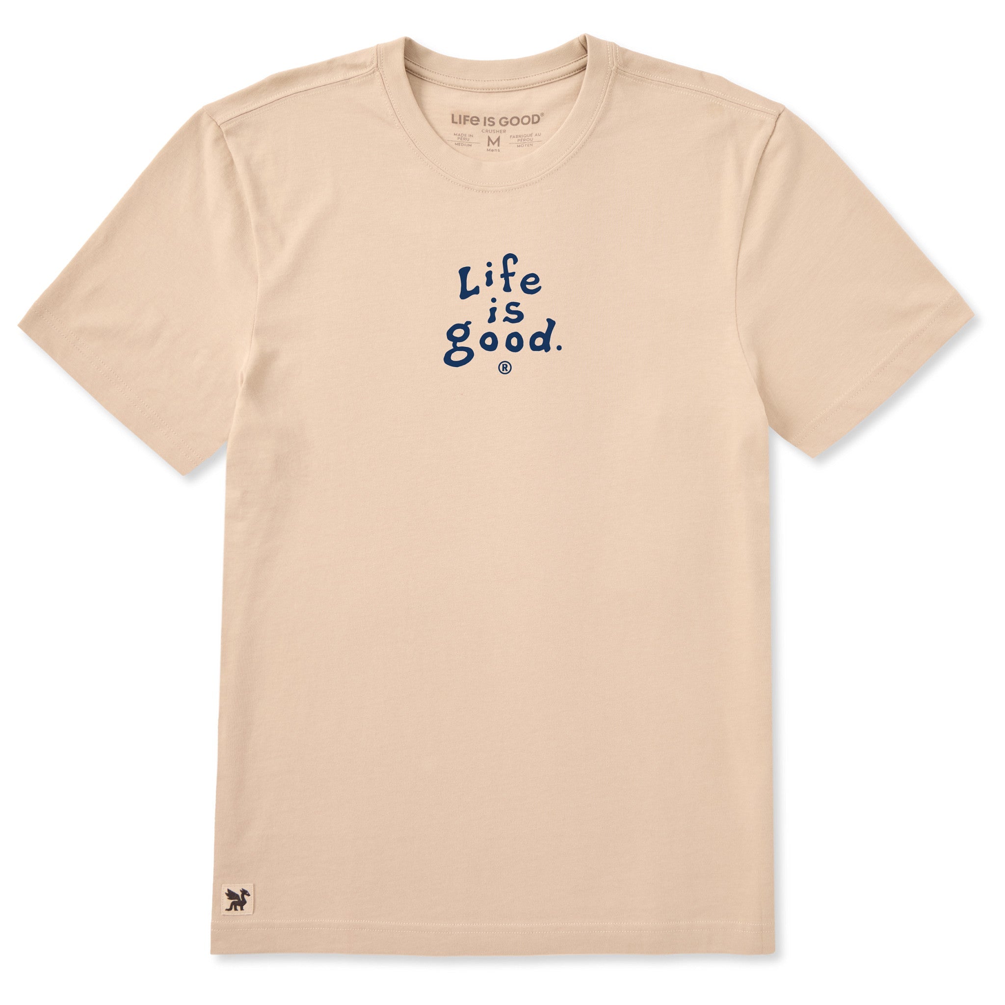 Men's LIG Vintage Wordmark Stacked Short Sleeve Crusher Tee