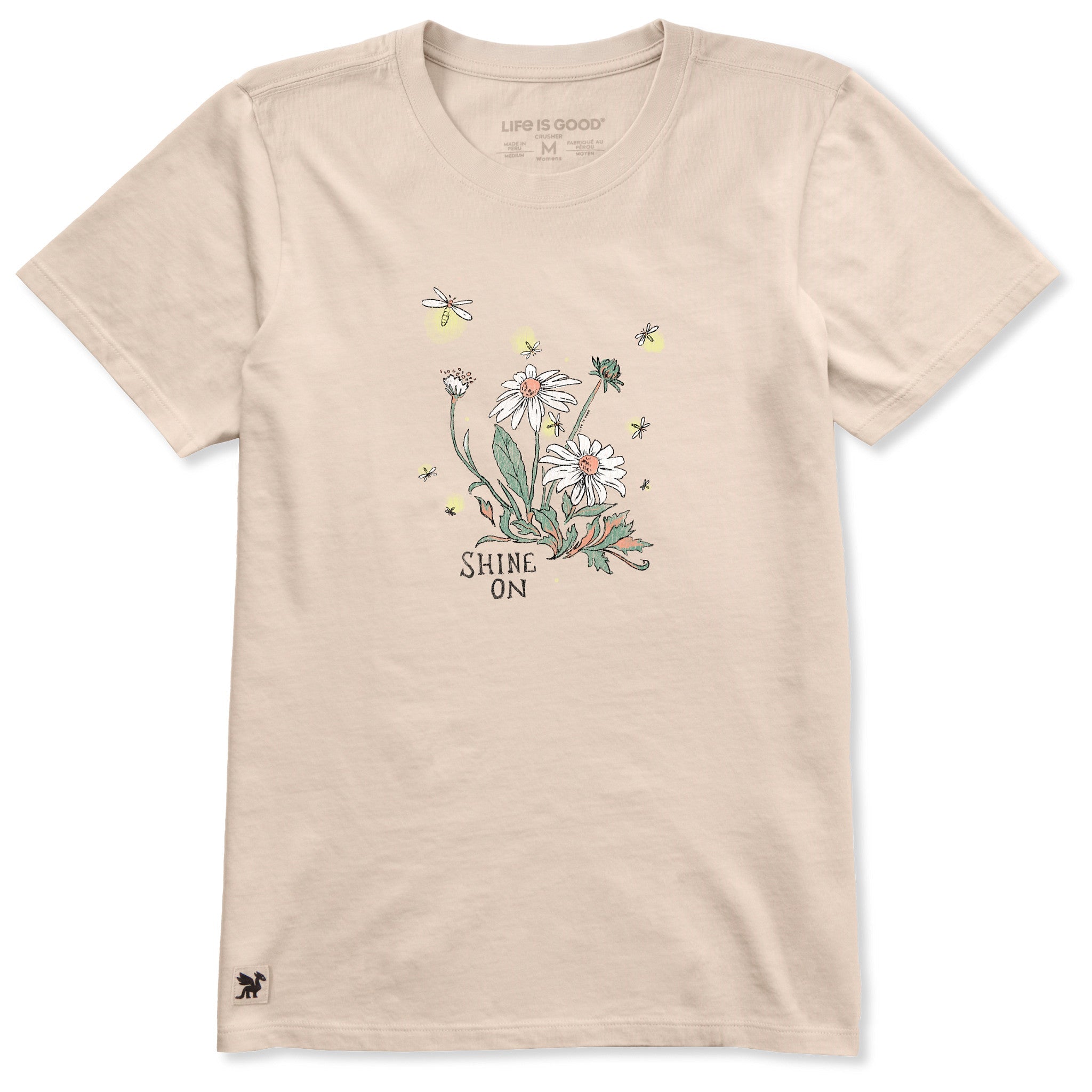 Women's Dreamy Shine On Daisies Short Sleeve Crusher Tee