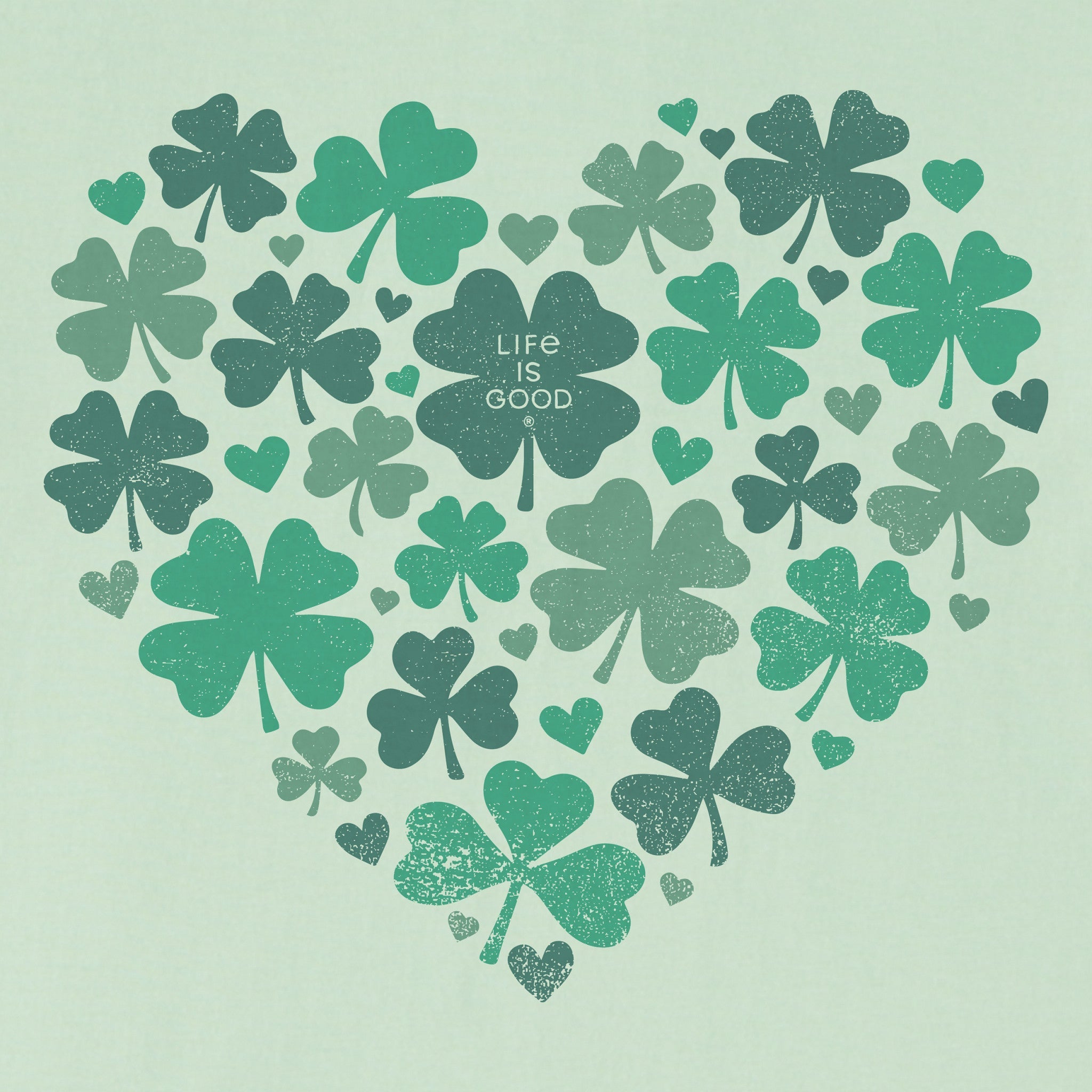 Kids Shamrock Heart Short Sleeve Crusher Tee