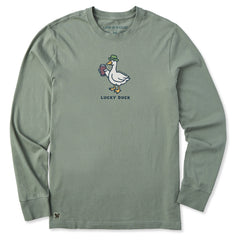 Men's Lucky Duck Stout Long Sleeve Crusher Tee