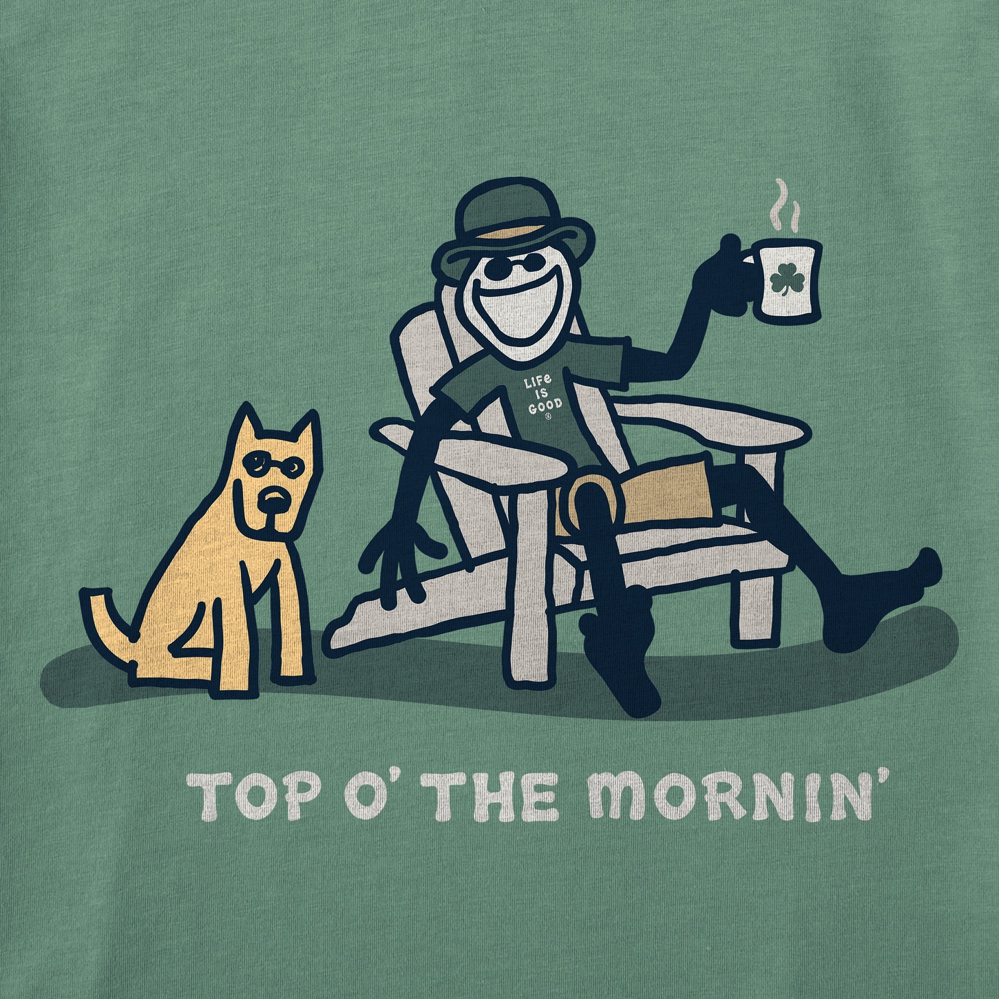 Men's Top O' the Mornin Jake Rocket Short Sleeve Crusher Tee