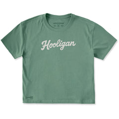 Women's Hooligan Script Short Sleeve Crusher Boxy Tee