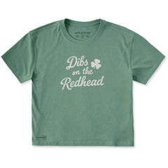 Women's Dibs on the Redhead Short Sleeve Crusher Boxy Tee