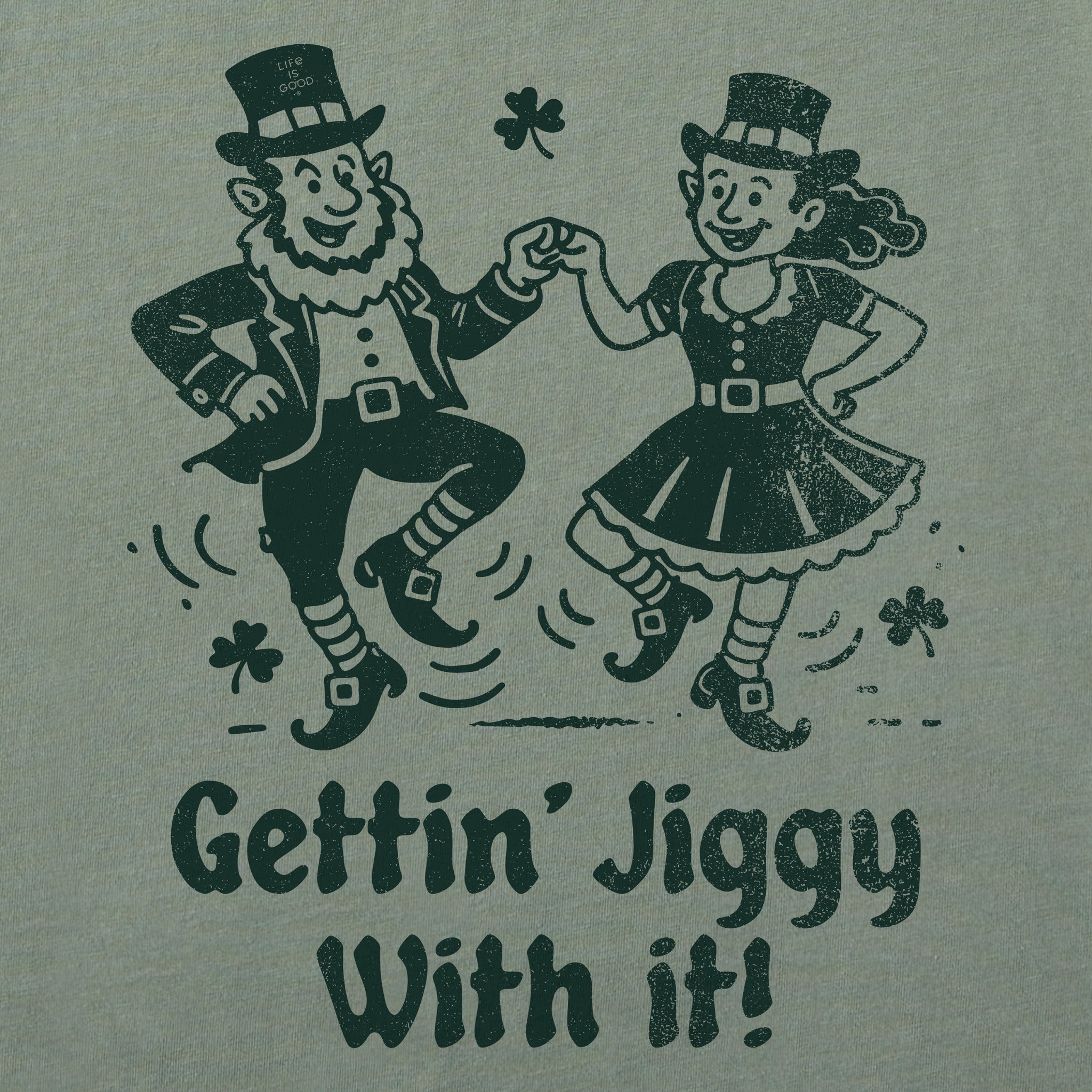 Women's Gettin Jiggy With It Short Sleeve Crusher Boxy Tee