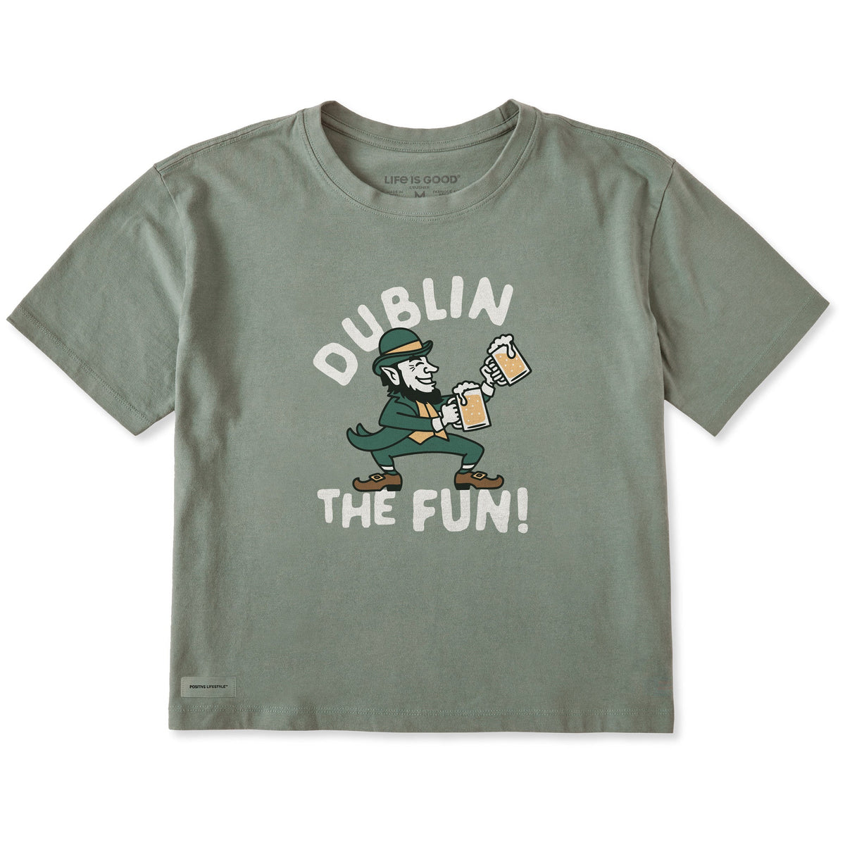 Women's Dublin the Fun! Short Sleeve Crusher Boxy Tee