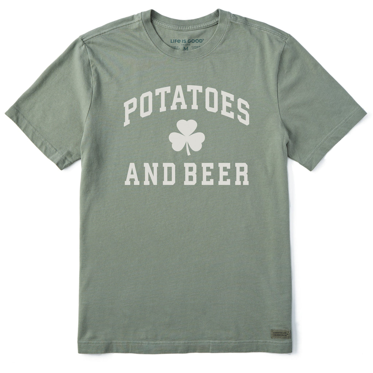 Men's Potatoes and Beer Arch Short Sleeve Crusher Tee