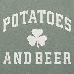Men's Potatoes and Beer Arch Short Sleeve Crusher Tee