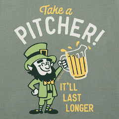 Men's Take a Pitcher Leprechaun Arch Short Sleeve Crusher Tee