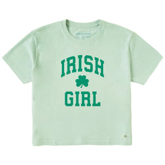 Women's Irish Girl Arch Short Sleeve Crusher Boxy Tee