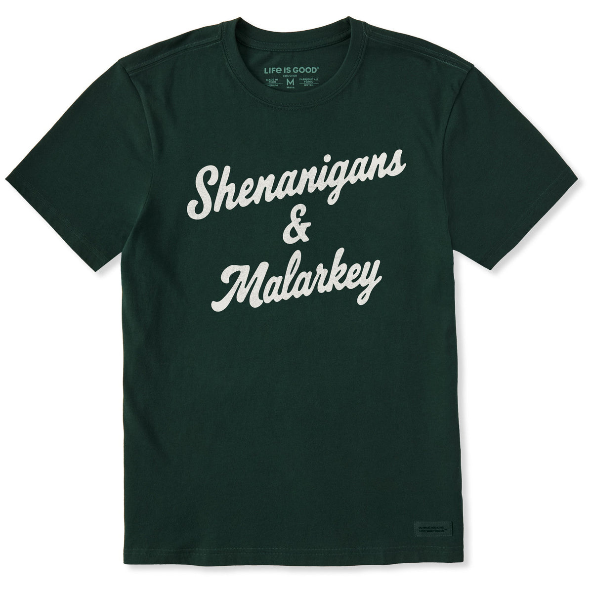 Men's Shenanigans & Malarkey Script Short Sleeve Crusher Tee