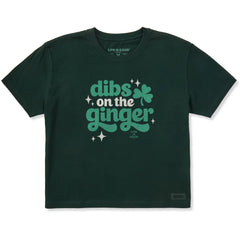 Women's Dibs on the Ginger Short Sleeve Crusher Boxy Tee