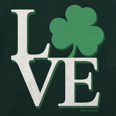 Men's Love Stack Shamrock Short Sleeve Crusher Tee
