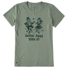 Women's Gettin Jiggy With It Short Sleeve Crusher Tee