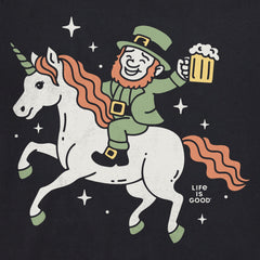 Women's Leprechaun on Unicorn Crusher-LITE Shrunken Tee
