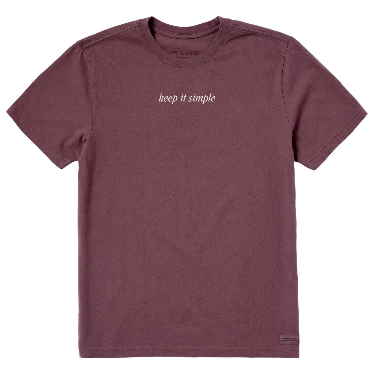 Men's Keep it Simple Script Short Sleeve Crusher Tee
