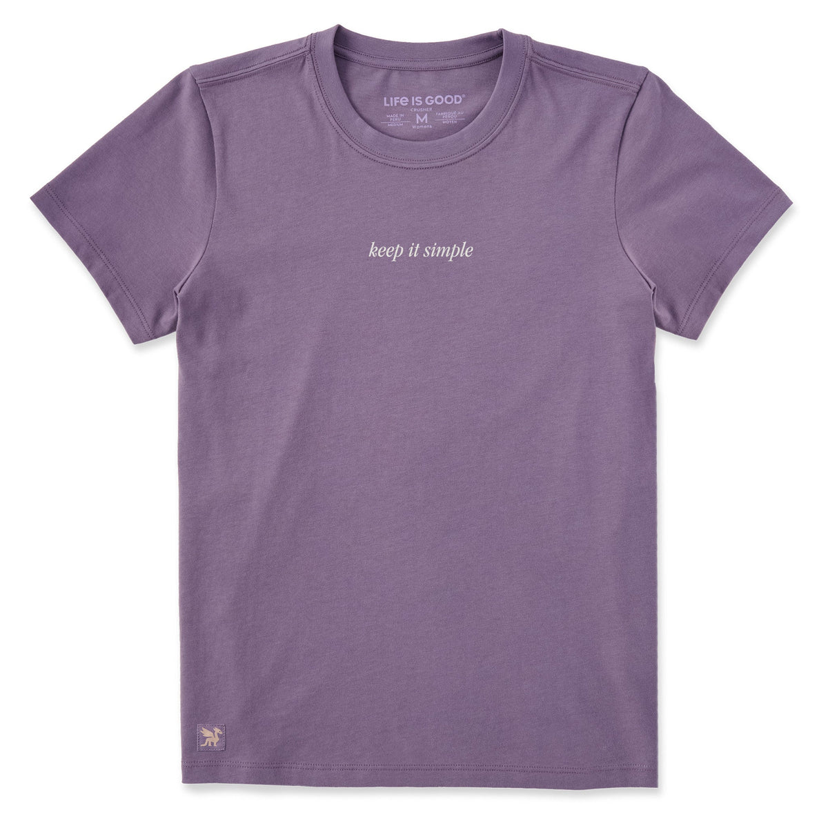 Women's Keep it Simple Script Short Sleeve Crusher Tee