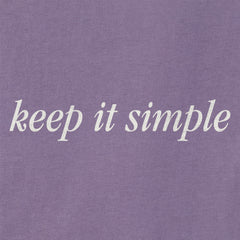 Women's Keep it Simple Script Short Sleeve Crusher Tee