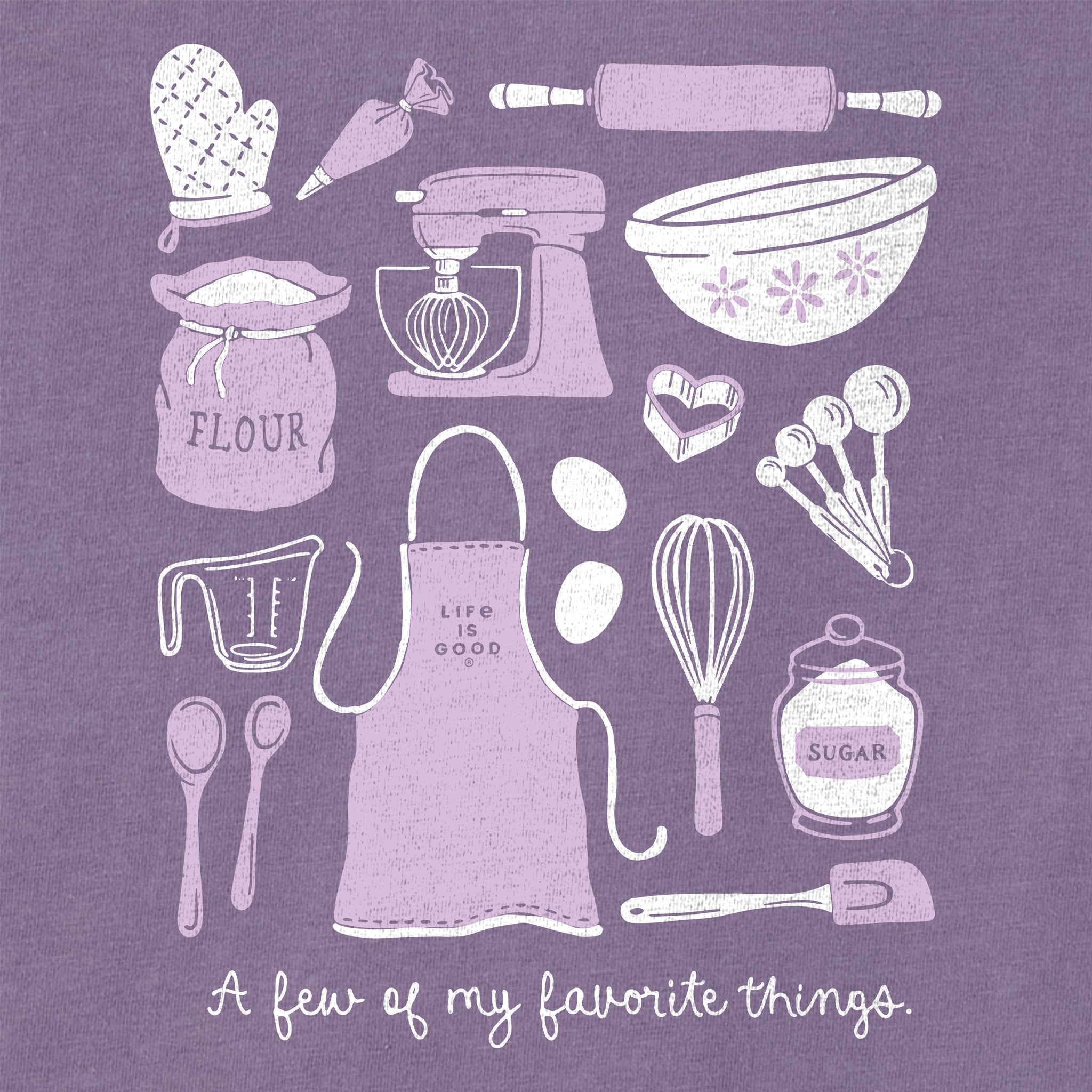Women's A Few of My Favorite Things Baking Short Sleeve Crusher Tee