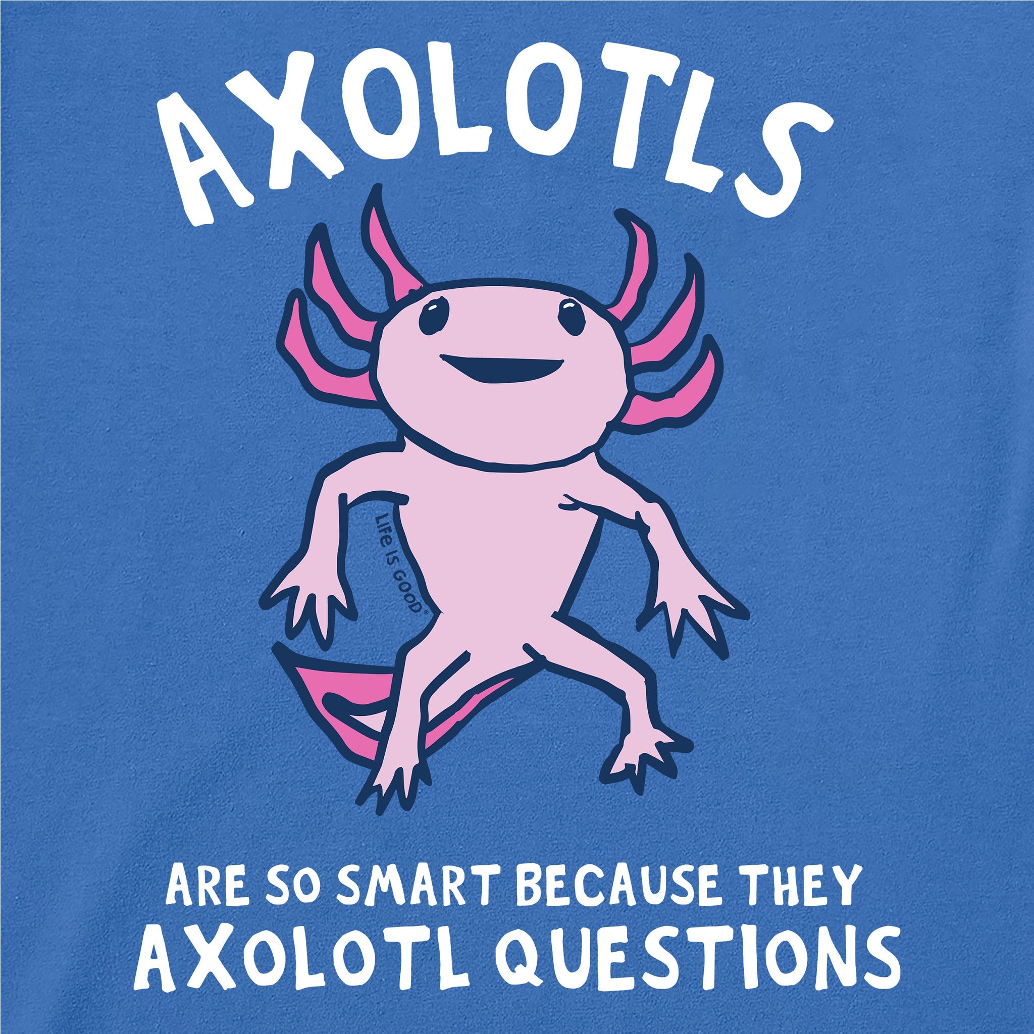 Kids Axolotls Questions Short Sleeve Crusher Tee