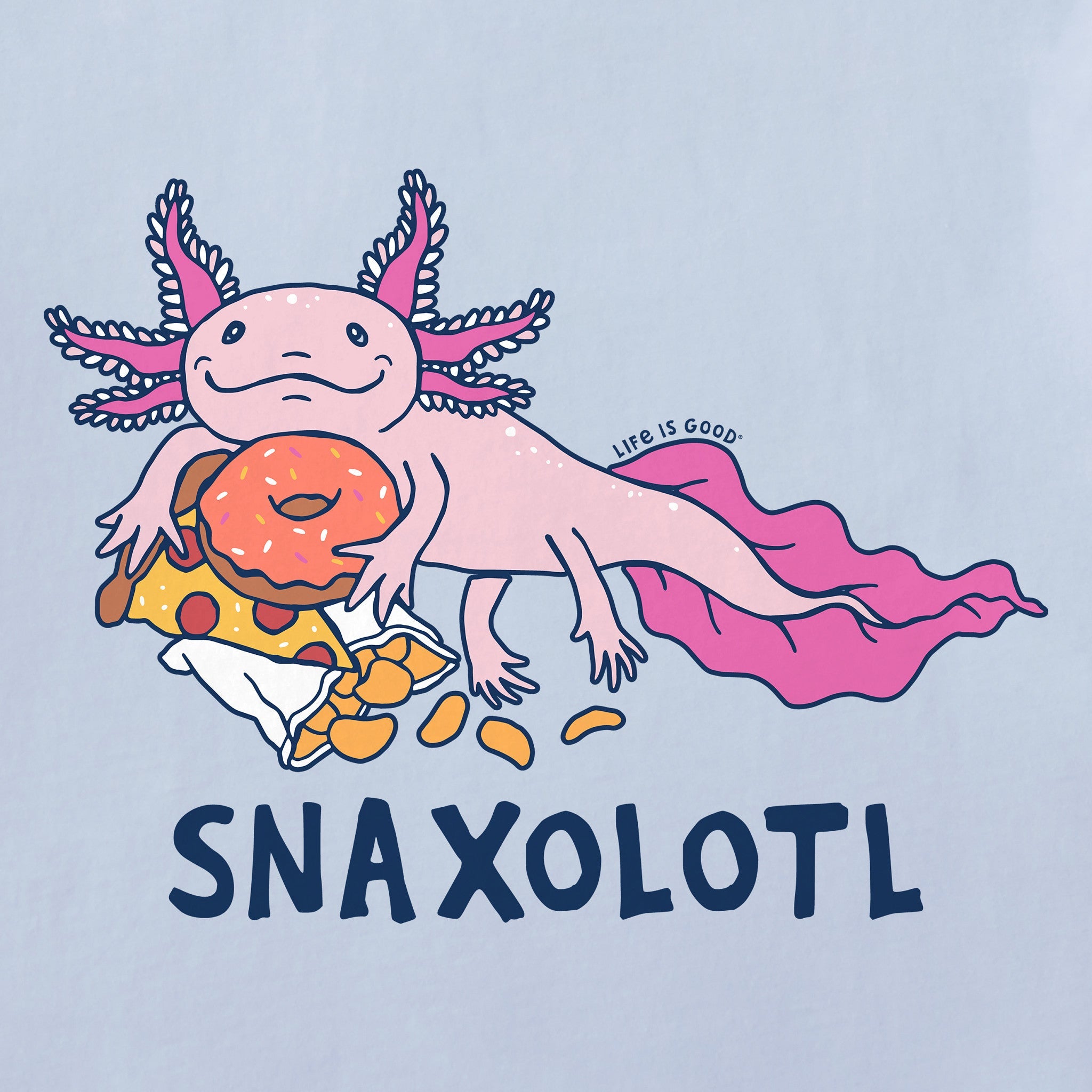 Kids Snaxolotl Short Sleeve Crusher Tee