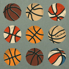 Kids Basketball Grid Short Sleeve Crusher Tee