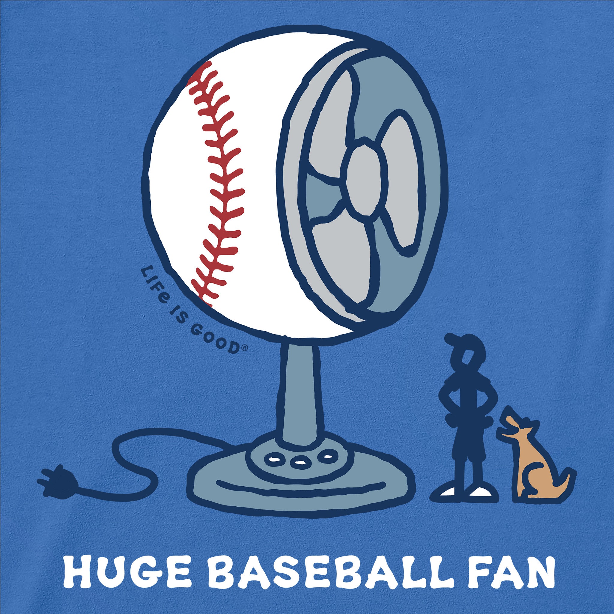 Men's Huge Baseball Fan Short Sleeve Tee
