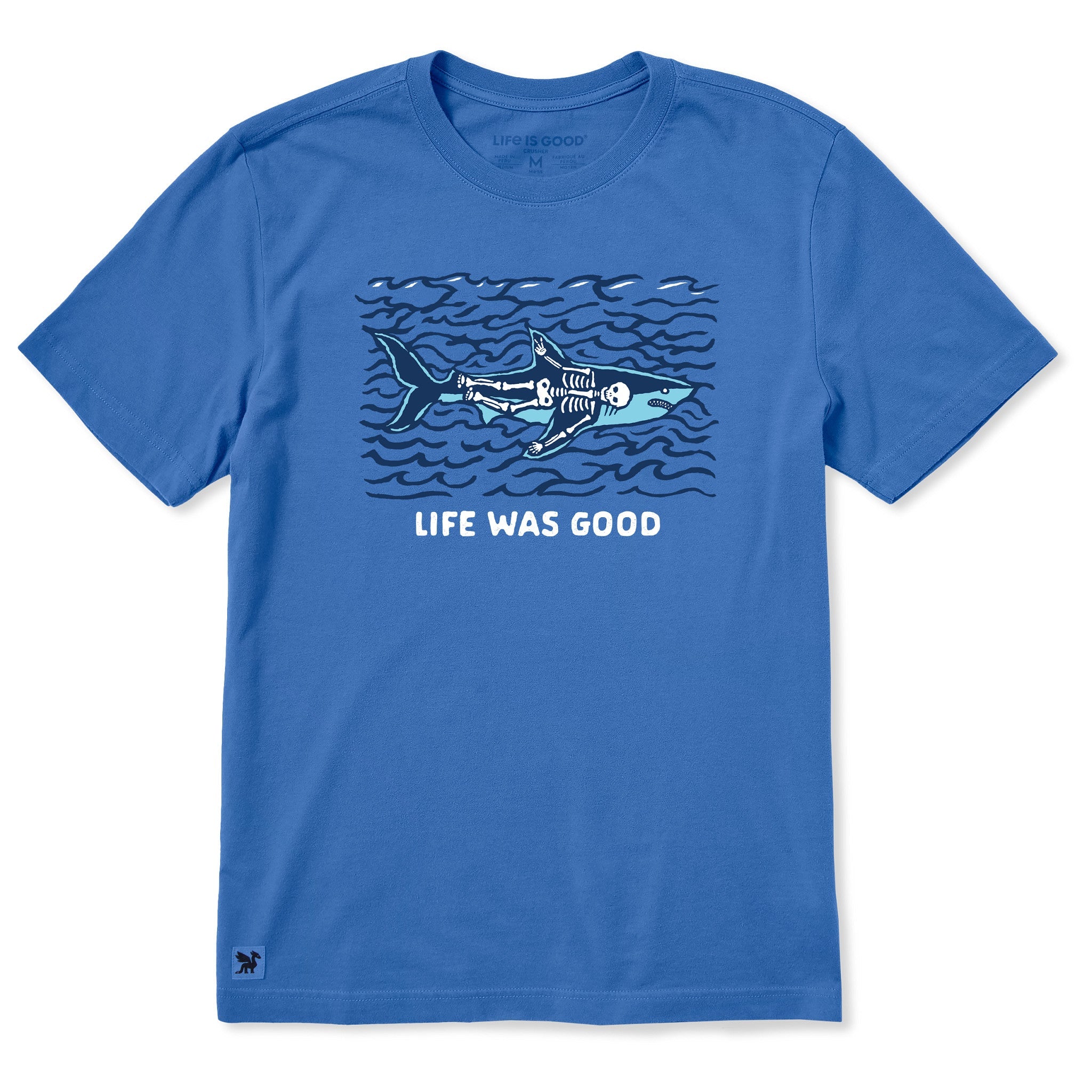 Men's Life Was Good Shark Short Sleeve Tee
