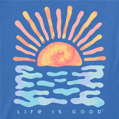 Men's Sun Water Tie Dye Short Sleeve Crusher Tee