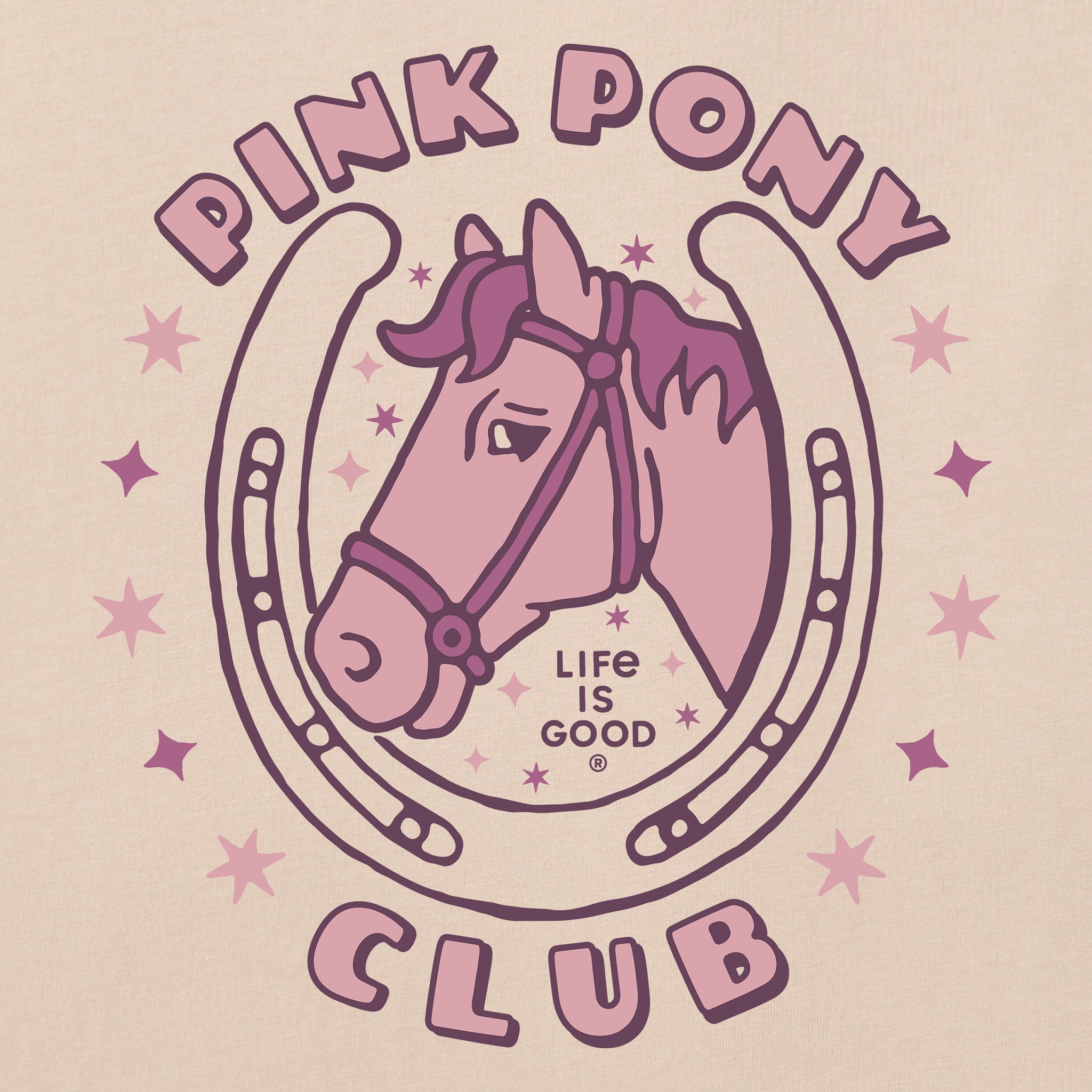 Men's Pink Pony Club Short Sleeve Crusher Tee