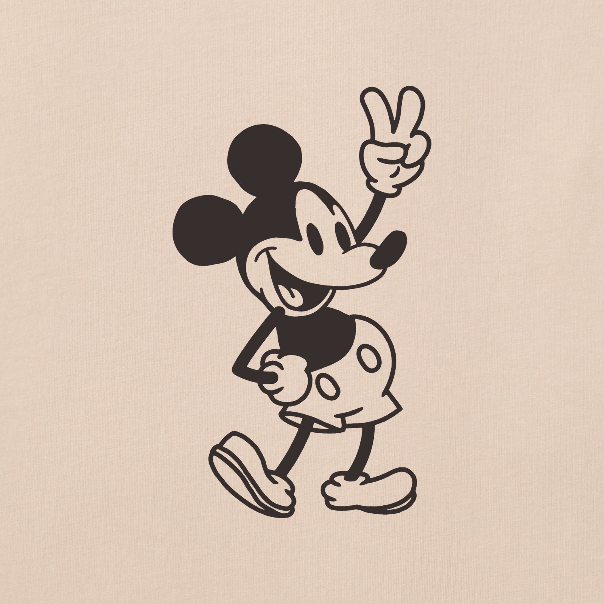 Men's Steamboat Willie Peace Mini Short Sleeve Crusher Tee