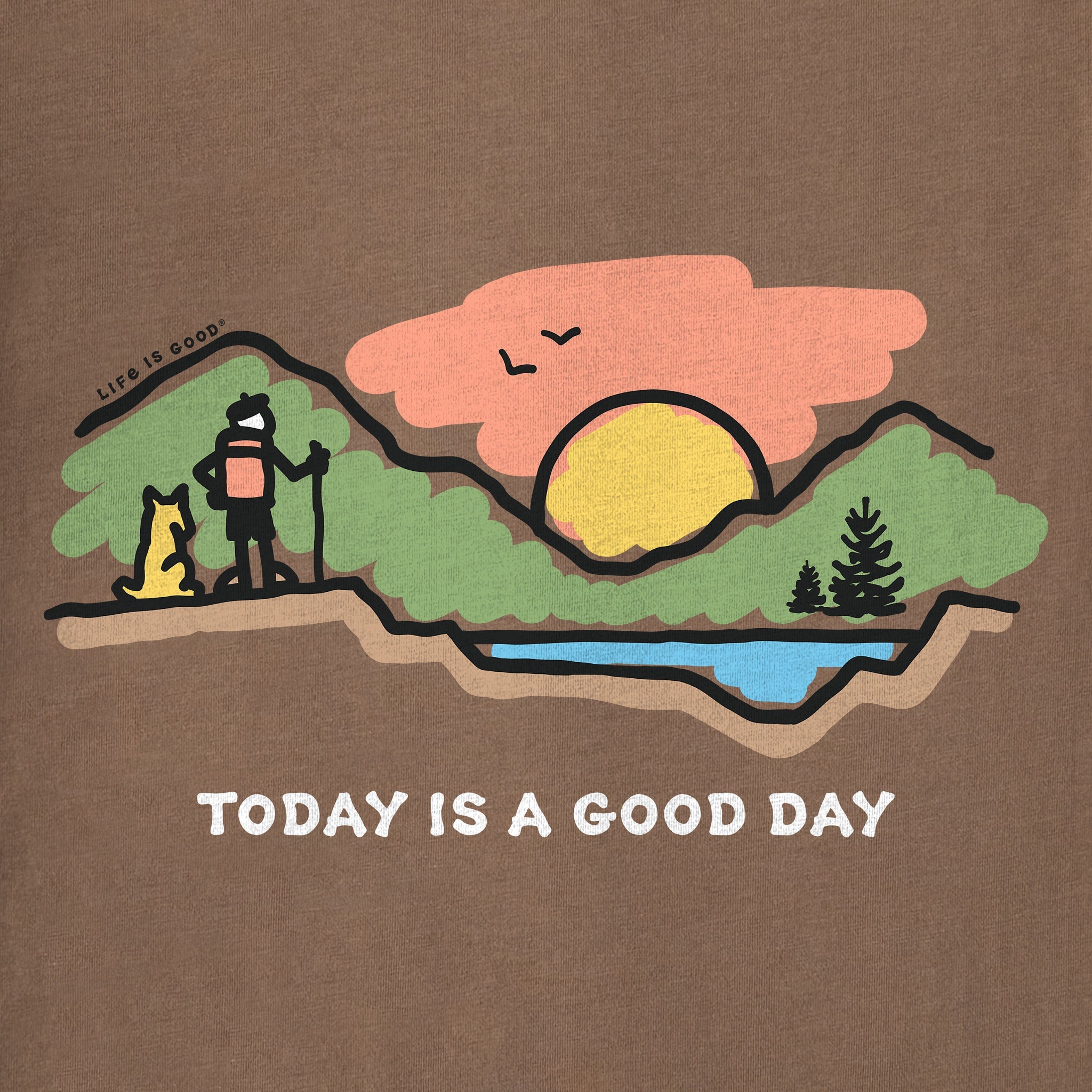 Men's Today is a Good Day Mountain Hike Short Sleeve Tee