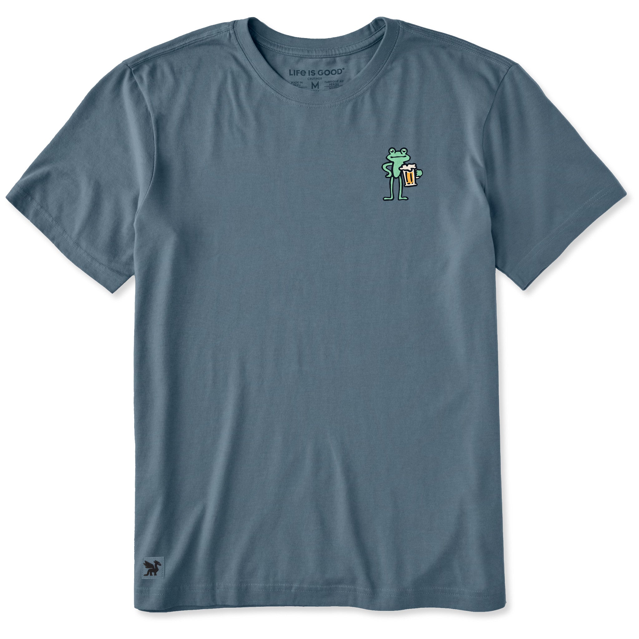 Men's Frog with Beer Short Sleeve Crusher Tee