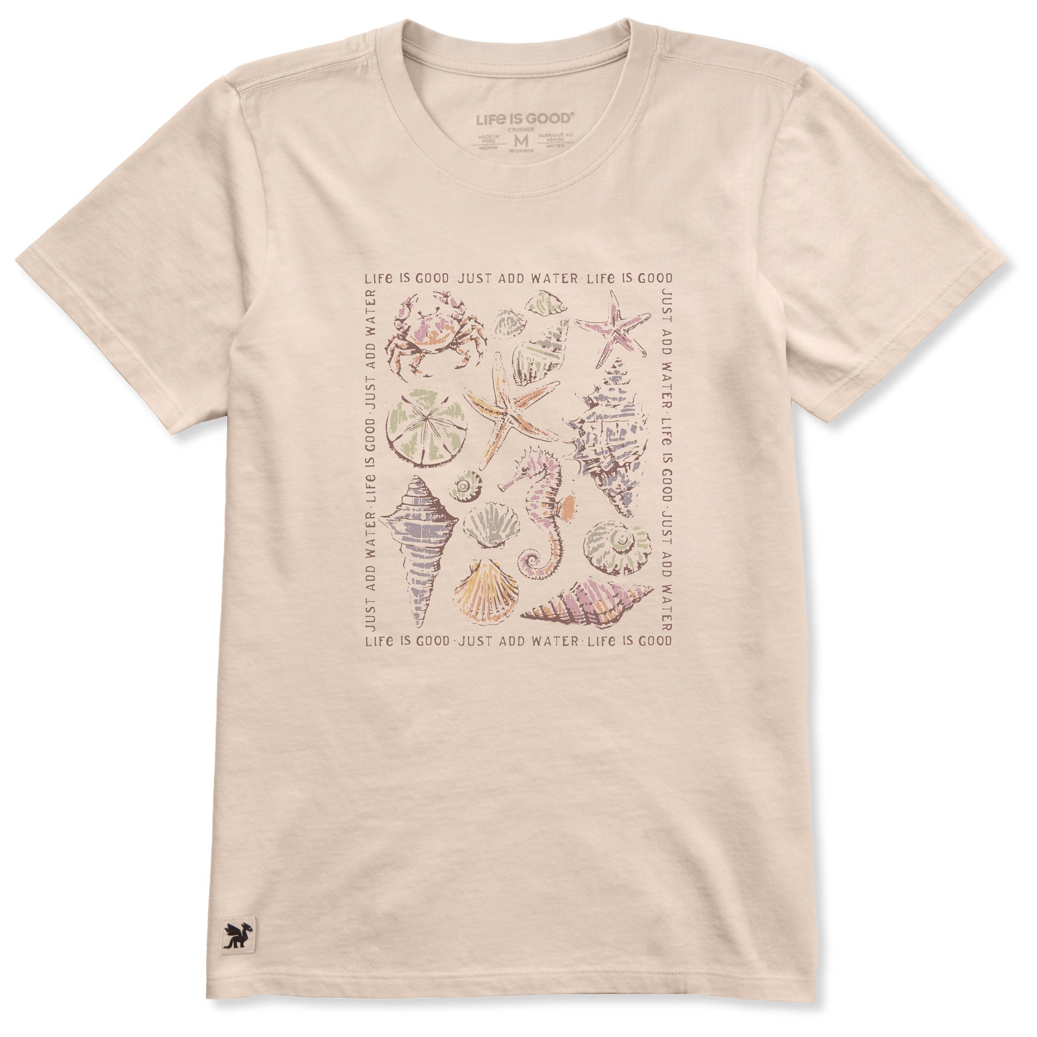 Women's Just Add Water Shells Short Sleeve Crusher Tee