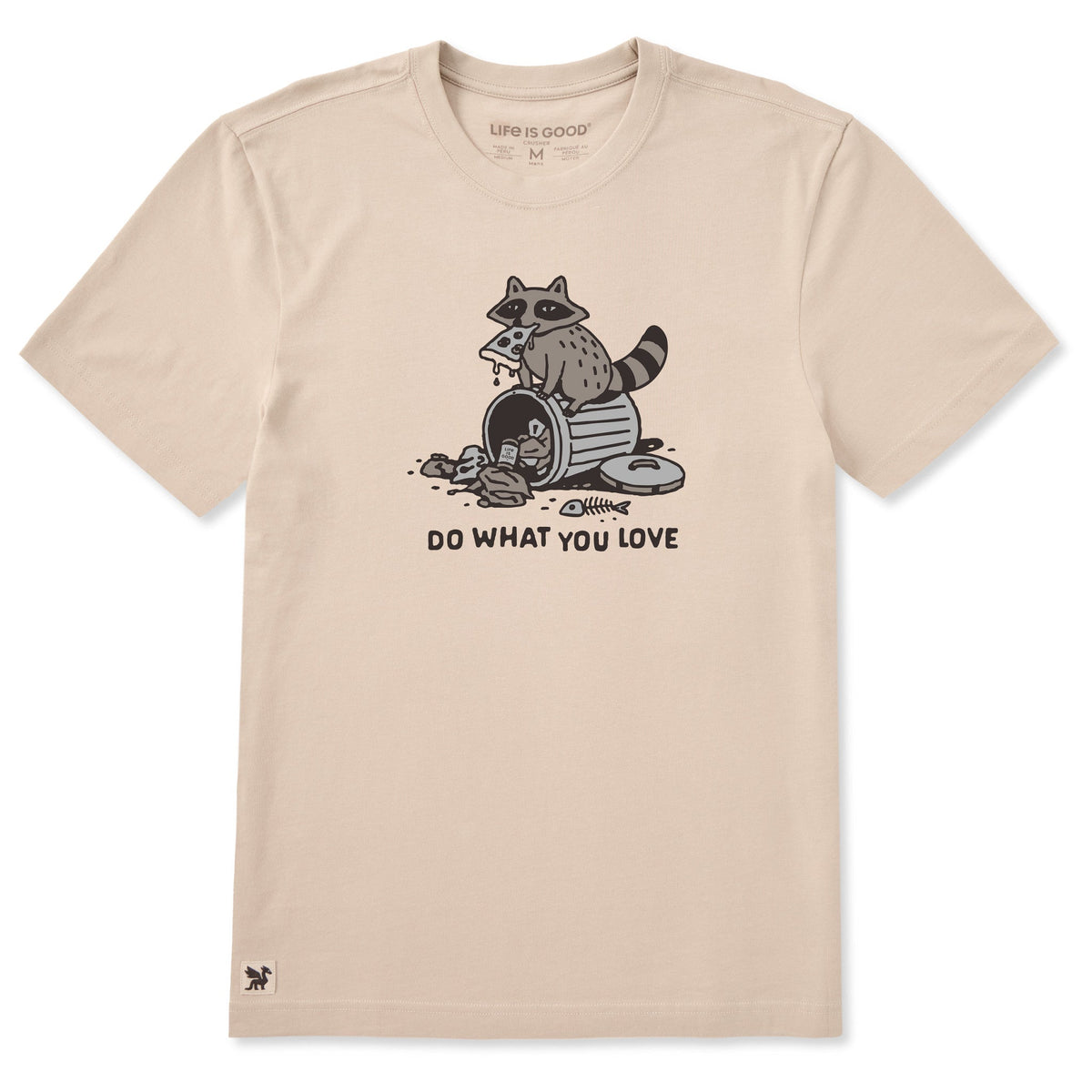 Men's Do What You Love Raccoon Short Sleeve Crusher Tee